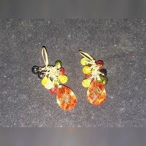 Swarovski Crystals Pendant Earrings